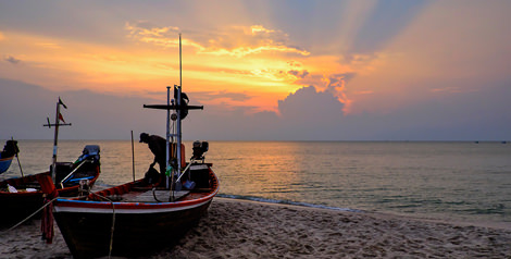 Beach sunset in Thailand