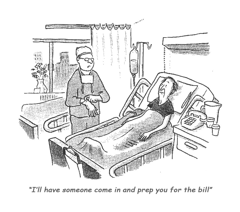 Hospital bill cartoon