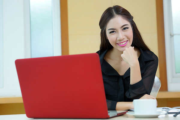 Attractive woman office executive