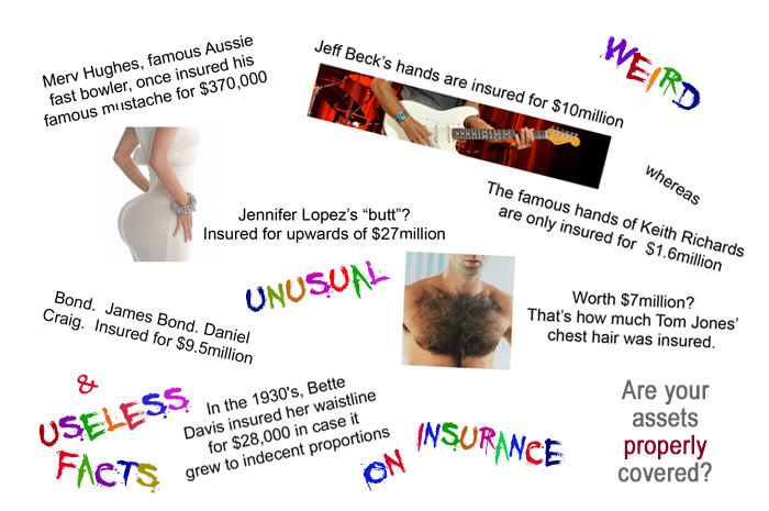 Interesting, weird and quite possibly useless insurance facts